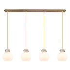 Suspension linéaire Newton Sphere d'Innovations Lighting - 4 lumières, câble de 8 pouces
