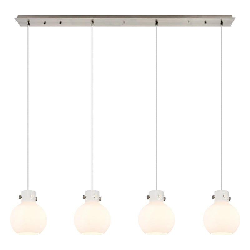 Suspension linéaire Newton Sphere d'Innovations Lighting - 4 lumières, câble de 8 pouces