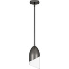 Haynes 1-Light Black Chrome Mini Pendant Light