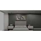 Suspension Haynes 1 lumière, mini-suspension chromée noire