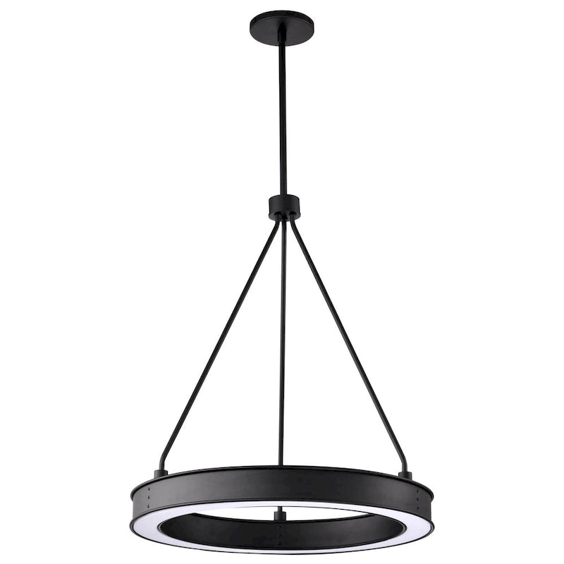 Longford 20 Inch LED Pendant Textured Black Acrylic Lens - Textured Black