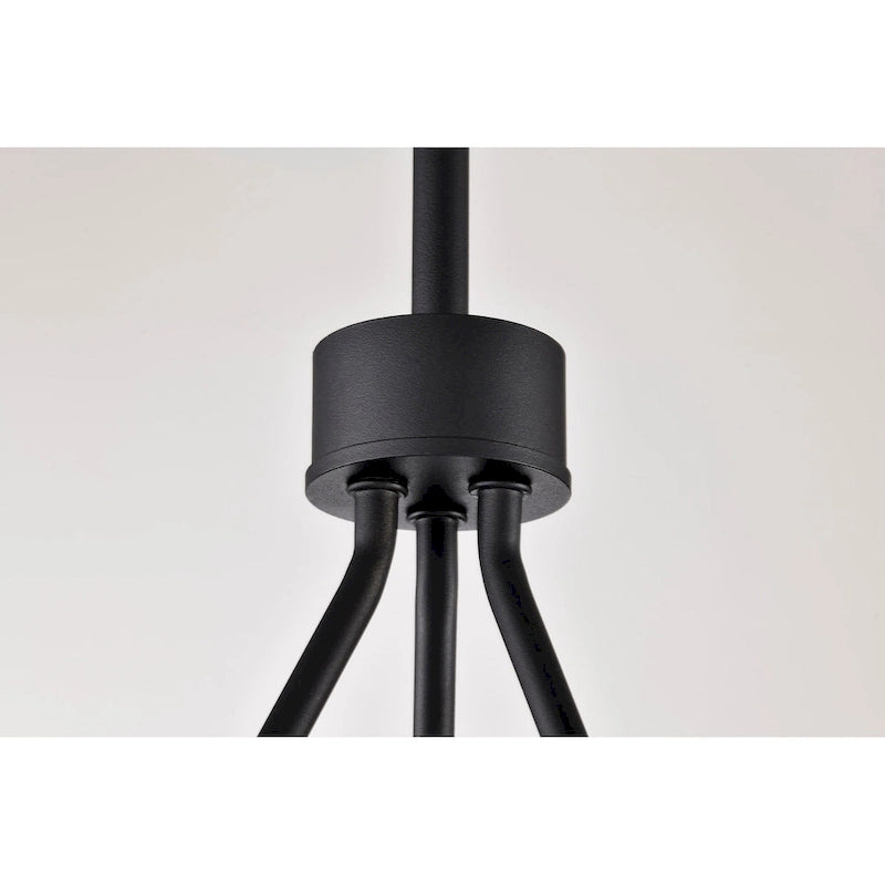 Suspension LED Longford 20 pouces, lentille en acrylique noir texturé - Noir texturé