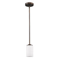 Acclaim Lighting Addison Indoor 1-Light Mini Pendant With Glass Shade In Oil Rubbed Bronze