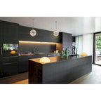 Suspension Eglo Cecilia chromée avec verre transparent