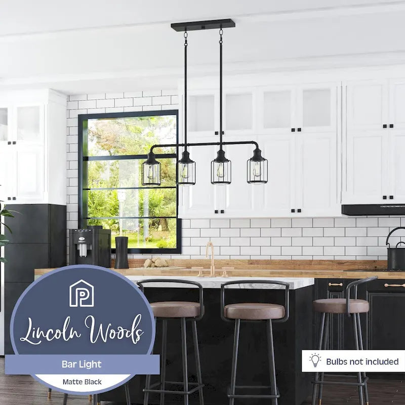 Suspension Prominence Home Lincoln Woods, une lumière, noir mat