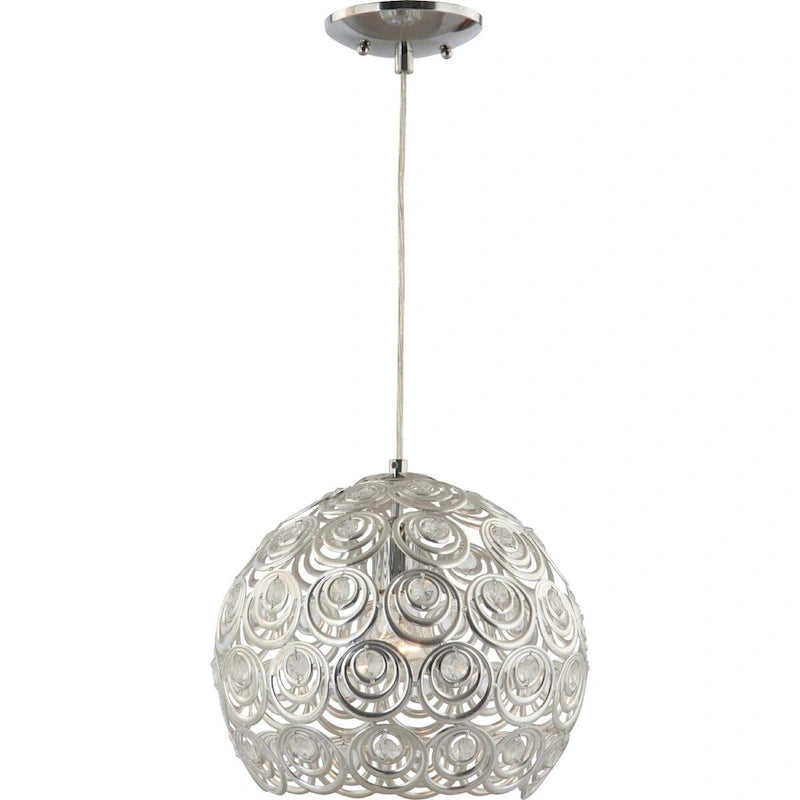 Volume Lighting 1-light Indoor Chrome Hanging Pendant