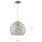 Suspension intérieure chromée Volume Lighting à 1 lumière