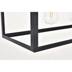 Suspension Resolute 3 lumières noire