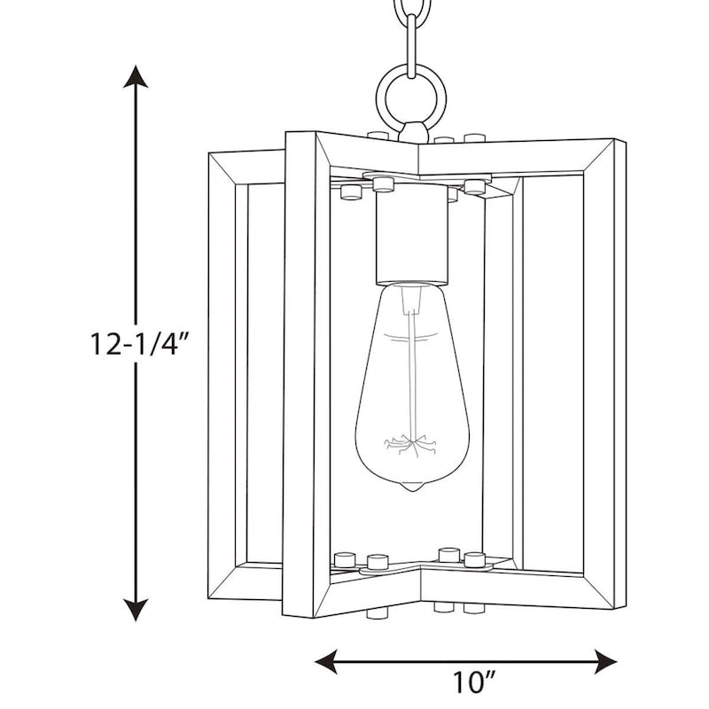 Suspension miniature à 1 lumière Turnbury en métal et acier Progress Lighting P5317-141 - Non disponible