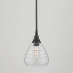 Pendentif Marissa de 33 cm (13 pouces) de Mitzi by Hudson Valley avec verre transparent