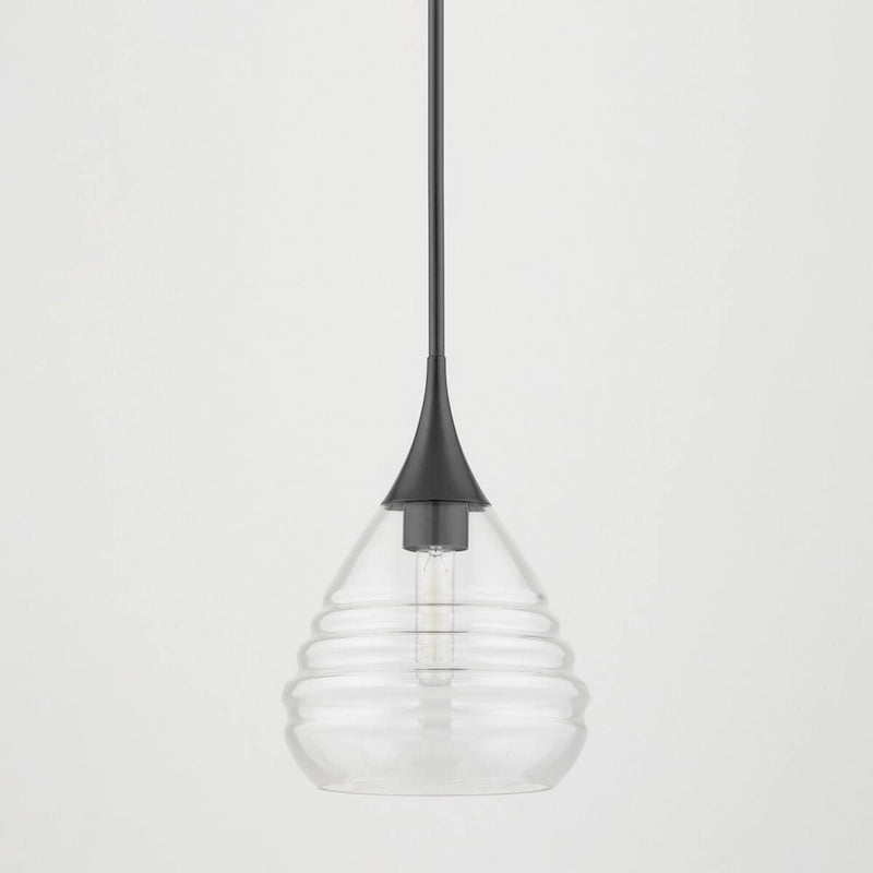 Pendentif Marissa de 33 cm (13 pouces) de Mitzi by Hudson Valley avec verre transparent