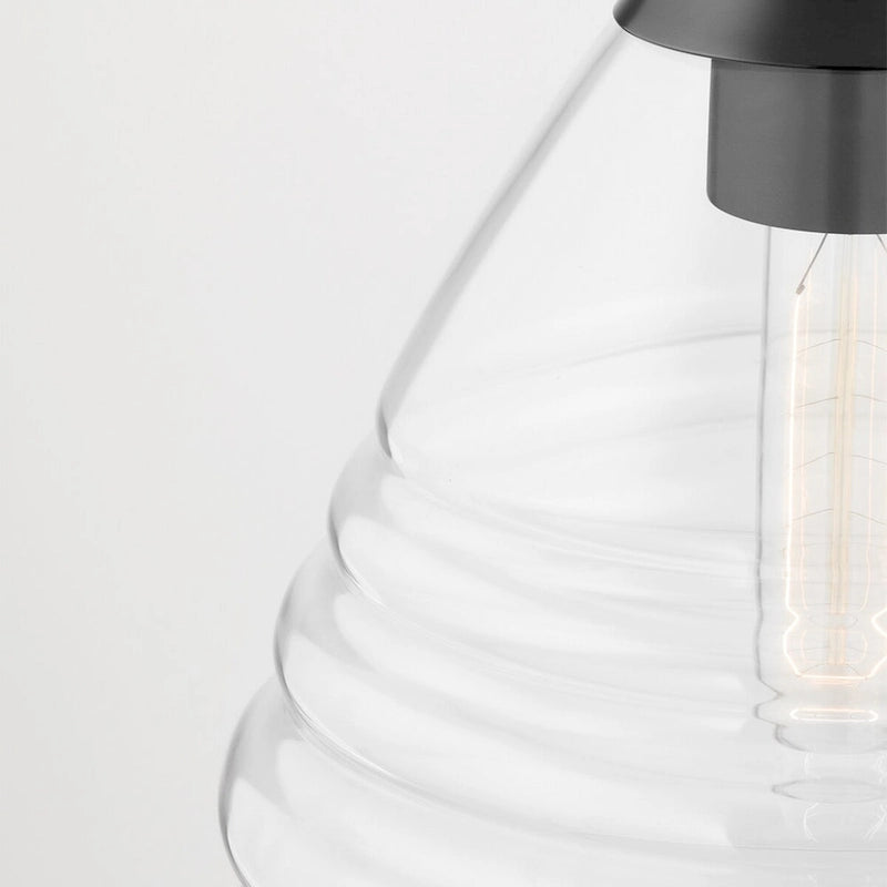 Pendentif Marissa de 33 cm (13 pouces) de Mitzi by Hudson Valley avec verre transparent