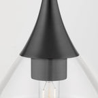 Pendentif Marissa de 33 cm (13 pouces) de Mitzi by Hudson Valley avec verre transparent