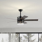 52-inch 5-blade Lighted Ceiling Fan