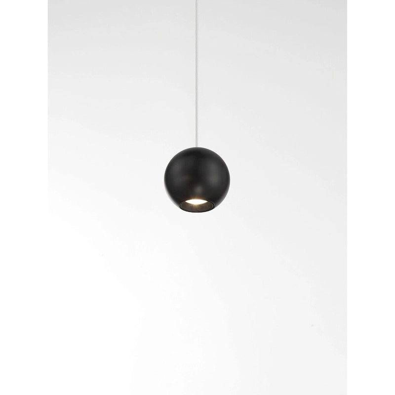 Suspension miniature George Kovacs Itty chromée avec diffuseur transparent, 1 lumière