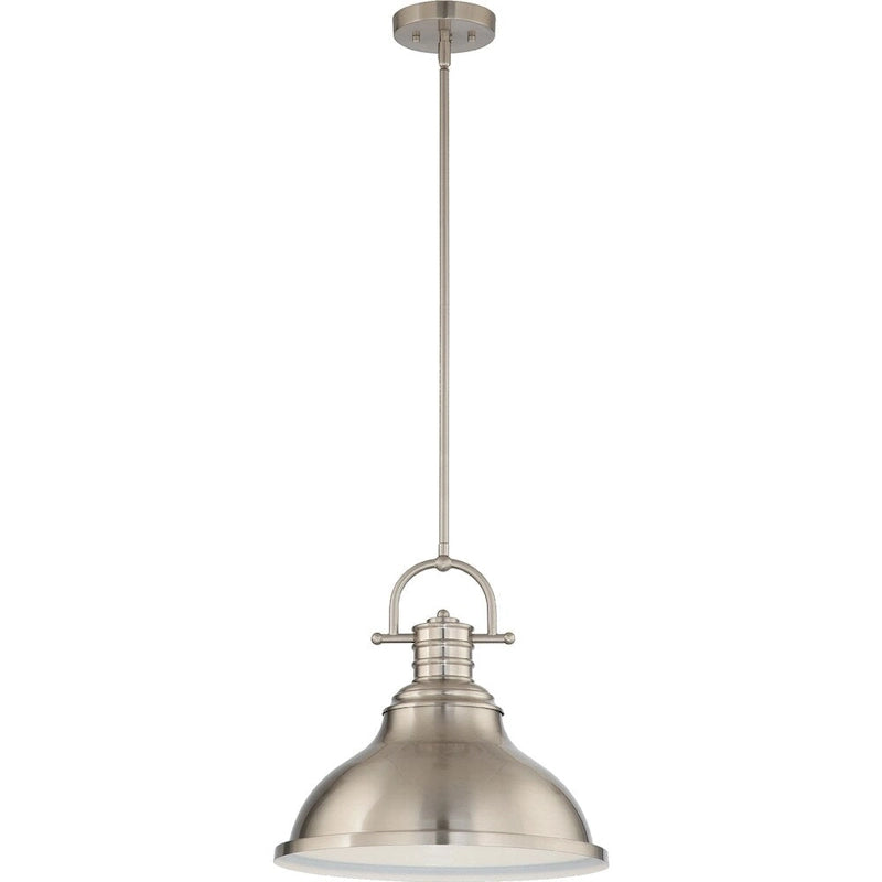 Volume Lighting 1-Light LED Indoor Brushed Nickel Downrod Pendant l - Brushed Nickel