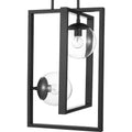 Atwell Collection Black Two-Light Pendant - 23.620  x 16.340  x 16.340 
