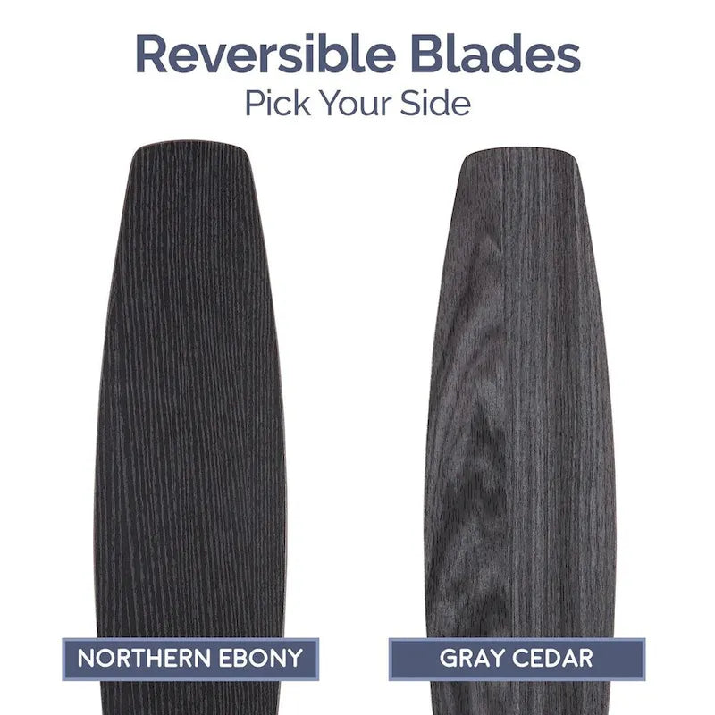 Ventilateur de plafond intelligent d'intérieur moderne 52 Prominence Home Enoki IO, noir mat