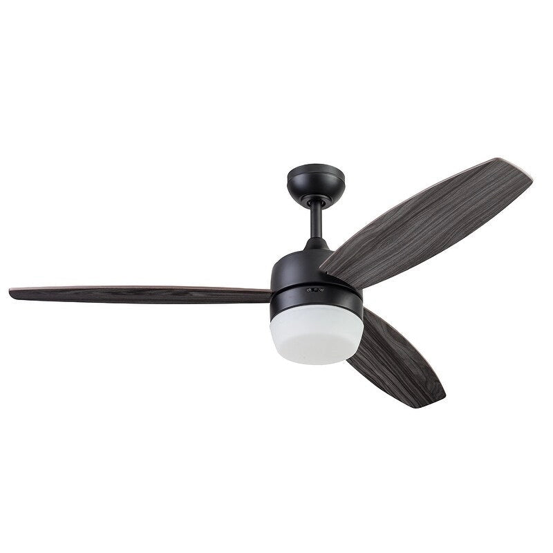 Ventilateur de plafond intelligent d'intérieur moderne 52 Prominence Home Enoki IO, noir mat