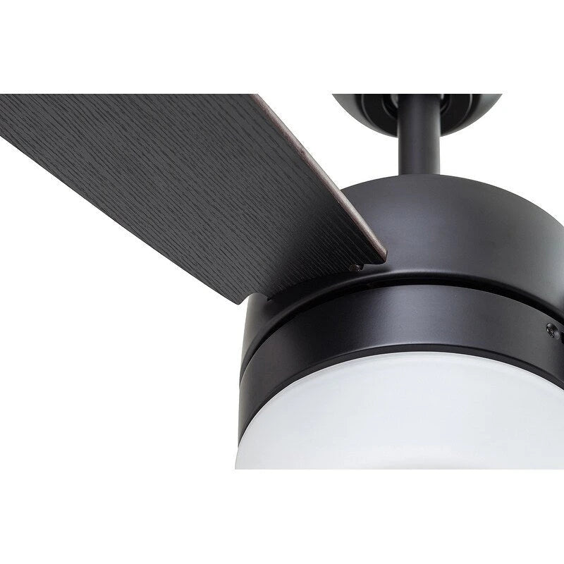 Ventilateur de plafond intelligent d'intérieur moderne 52 Prominence Home Enoki IO, noir mat