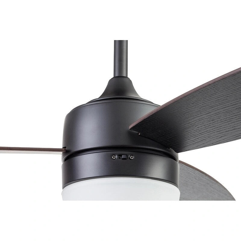 Ventilateur de plafond intelligent d'intérieur moderne 52 Prominence Home Enoki IO, noir mat