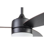 Ventilateur de plafond intelligent d'intérieur moderne 52 Prominence Home Enoki IO, noir mat