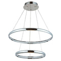 2 Light LED Array Pendant Light in Polished Chrome - Polished Chrome