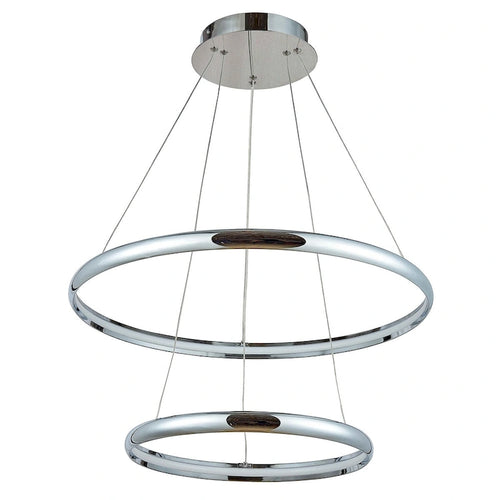 2 Light LED Array Pendant Light in Polished Chrome - Polished Chrome