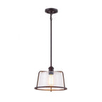 Revere 16  1-Light Pendant with Seeded Glass Shade