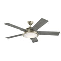 Kichler Verdi 56 Inch LED Ceiling Fan Brushed Nickel with Silver and Driftwood Blades