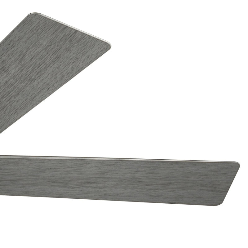Ventilateur de plafond Kichler Verdi 56 pouces à DEL, finition nickel brossé, pales argentées et bois flotté