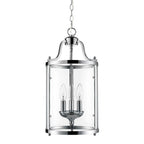 Golden Lighting's Payton Chrome Steel and Glass 3-light Pendant