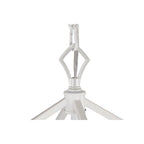 Suspension Renzo 12 po à 4 lumières, style ferme, blanche, avec abat-jour en métal ajouré - Non disponible