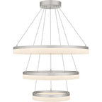 Suspension Cohen à DEL intégrée en nickel brossé