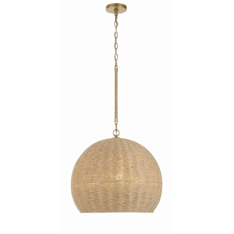 Jace 3 Light Soft Gold Pendant - 20 W x 18 H