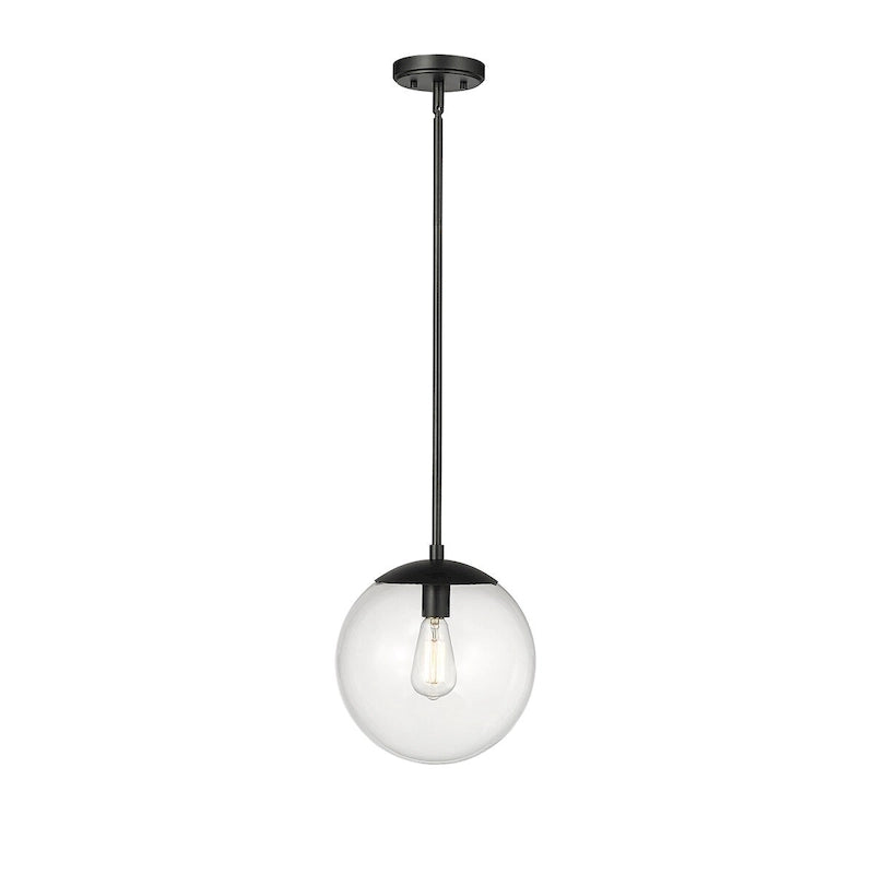 Suspension Avell 1 lumière de Millennium Lighting avec abat-jour en verre transparent