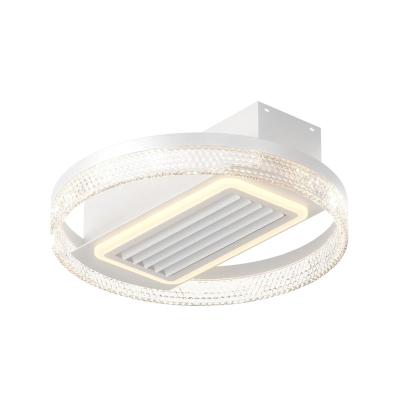 Ventilateur de plafond moderne sans pales de 50 cm (20 pouces) avec télécommande, moteur amovible et lavable, réversible