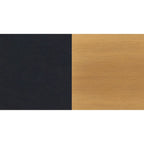 Suspension contemporaine KELVIN 1 lumière LED intégrée, noir mat et or, avec abat-jour en verre noir