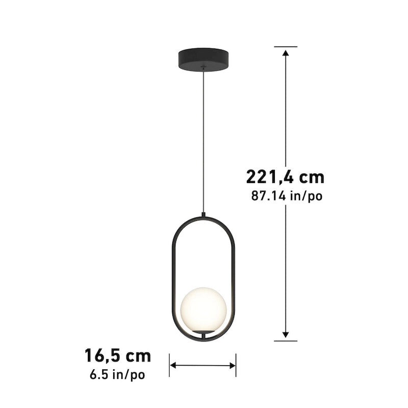 Suspension Artika Bloom Mini, 3CCT, noire