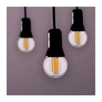 Lot de 2 ampoules LED G16.5 transparentes, culot moyen, 5000K, 120 volts, 4 W