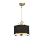Lavery Caprio Natural Brushed Brass 3 Light Pendant