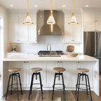 Suspension Fulton 1 lumière en or antique