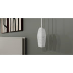 Mini suspension Fogel à une lumière en nickel brossé