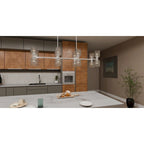 Ramada 16-Light Brushed Nickel Island Light