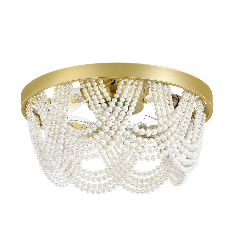 20 Ventilateurs de plafond bohèmes en cristal avec éclairage encastré